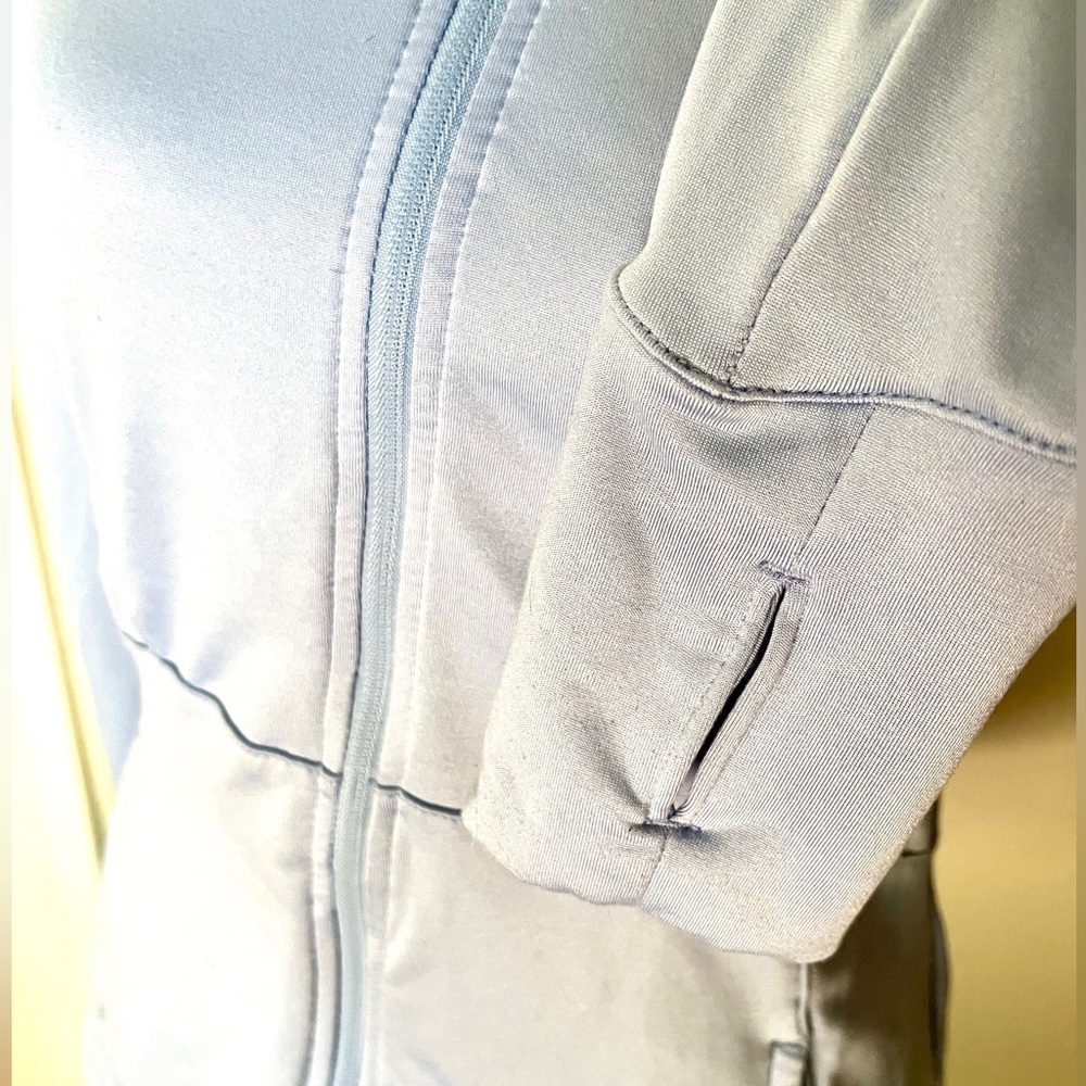 Apana Women's Soft Blue Zip-Up Jacket - Picture 5 of 7